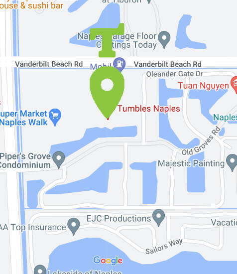 Tumbles Naples Location Map